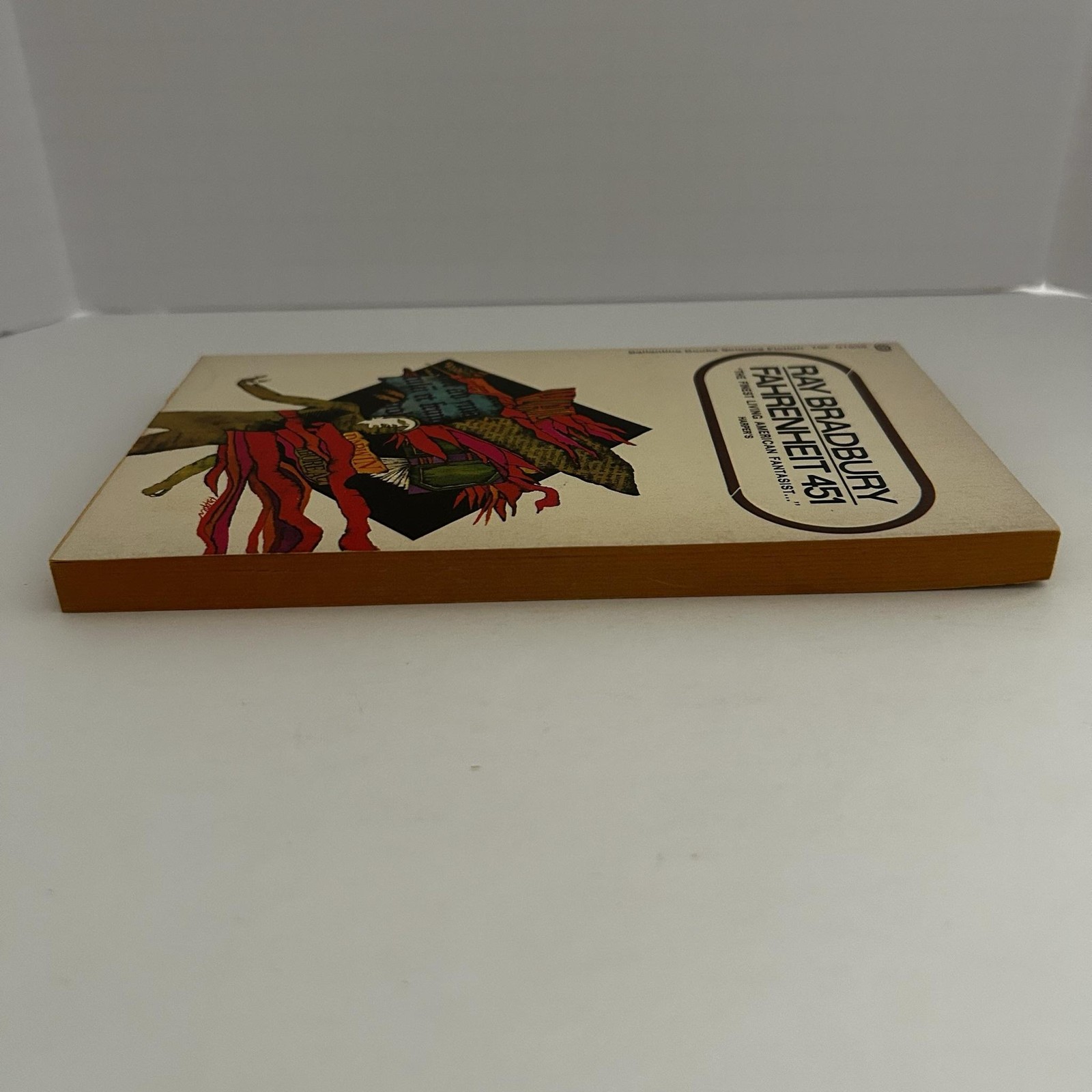 Vintage Fahrenheit 451 Ray Bradbury Ballantine Sci-Fi Dystopian PB USA