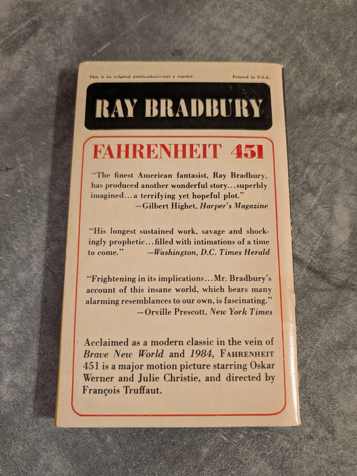 Vintage (1967-1991), Ray Bradbury, Collectible Bundle, “Fahrenheit 451”